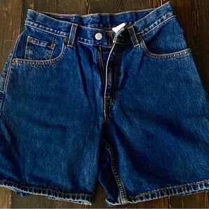 Levi's Vintage High Waist Blue Denim Shorts
